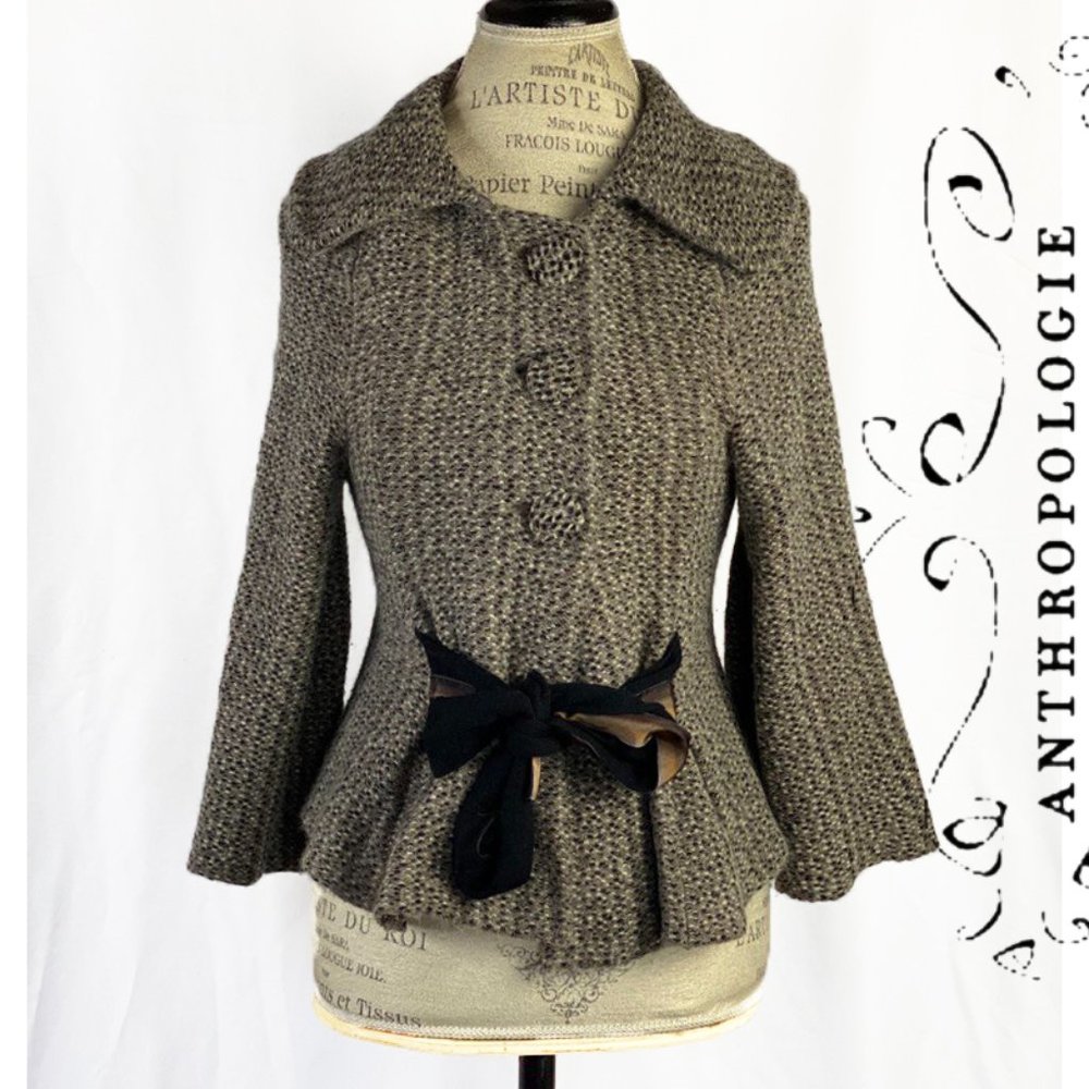 Anthropologie Charlie & Robin Cardigan Vintage Jacquard